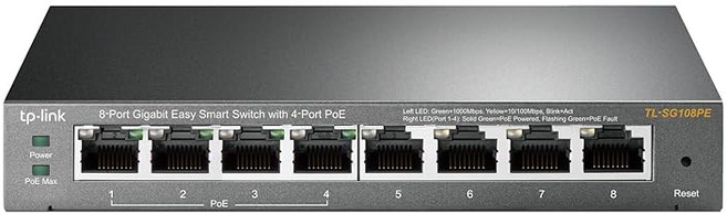 PoE Easy Smart Switch 8 Ports, 1개, 상세페이지 참조