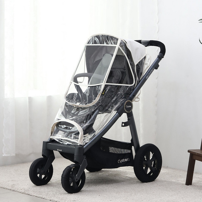 맘네스트 오이스터4 실버크로스듄 시크플립 부가부 드래곤플라이 일렉타 호환 디럭스 유모차 방풍 방한(겨울) 모기장 커버, 투명, 1개