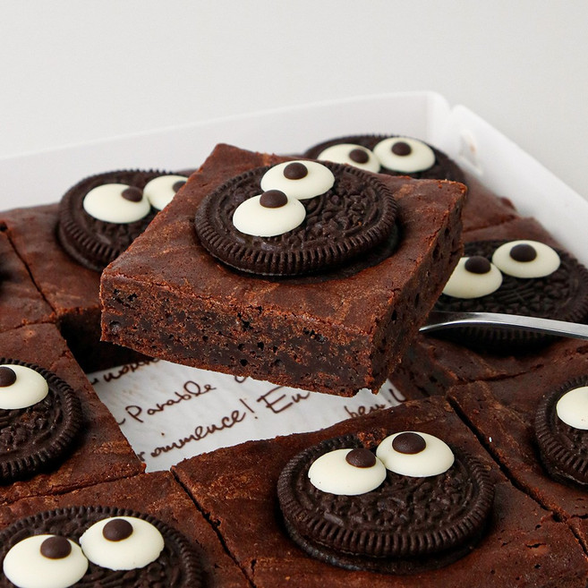 오레오 오리지날 브라우니 케이크 수제 브라우니 특별한 선물 주문제작 케이크, 550g, 1개