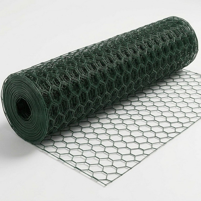 양계망 철망 울타리망 휀스 그물망 닭장망 육각 PVC 코팅 철조망 펜스 노루망, 1박스