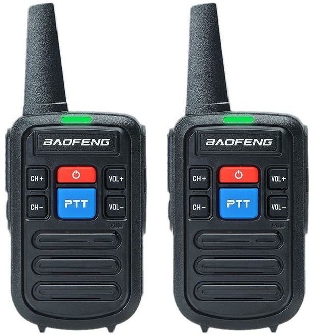 SorJar 무전기 2p 세트 고성능 초경량 음질선명 식당 공장 현장 행사지원 Type-C 충전포트, 1세트, 블랙