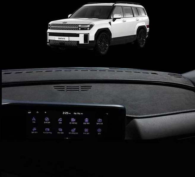 싼타페 스웨이드 논슬립 대쉬보드커버 썬커버(호환 상품), H66_싼타페TM, 상세페이지 참조