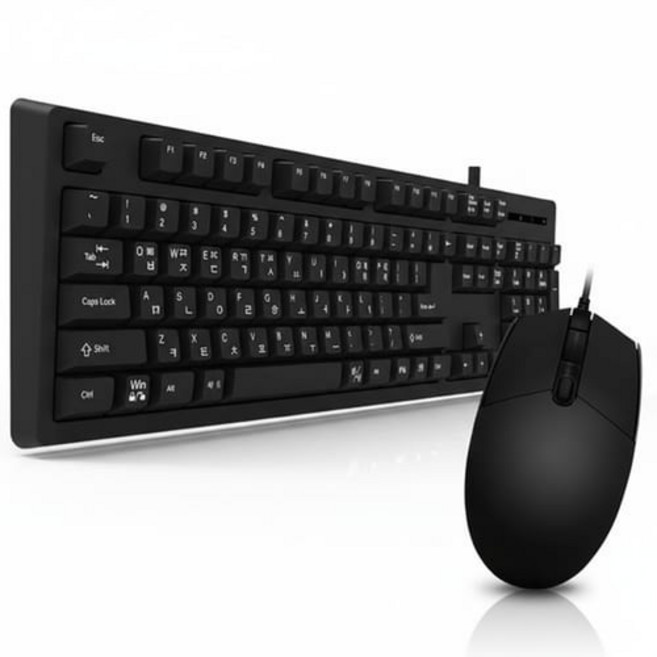 큐센 USB 멤브레인 키보드 마우스 세트, KM4500PLUS, 일반형
