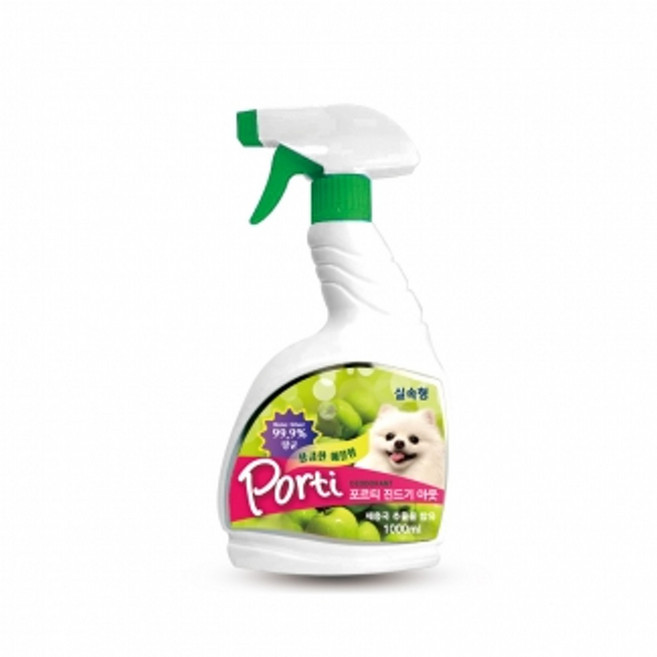 포르티 진드기아웃 상큼한 애플향 1000ml 강아지탈취제 냄새제거 위생용품 반려견 실내탈취, 2개