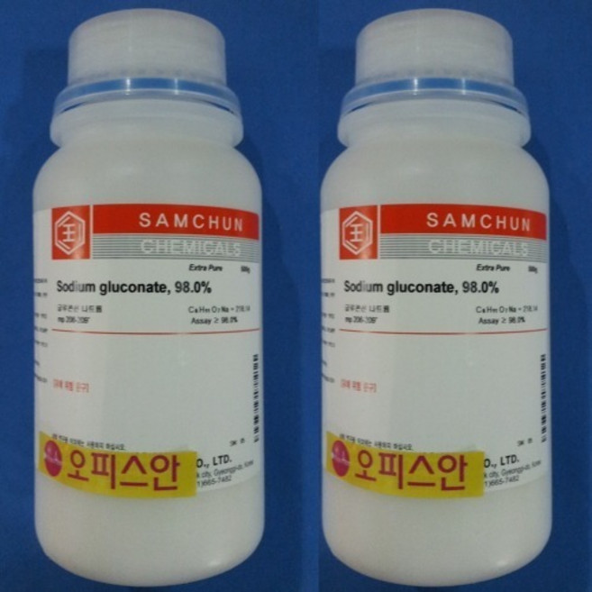 글루콘산나트륨 [EP] 500G 1KG Sodium gluconate : Gluconic acid sodium salt, SAM-CP(500G) 97%