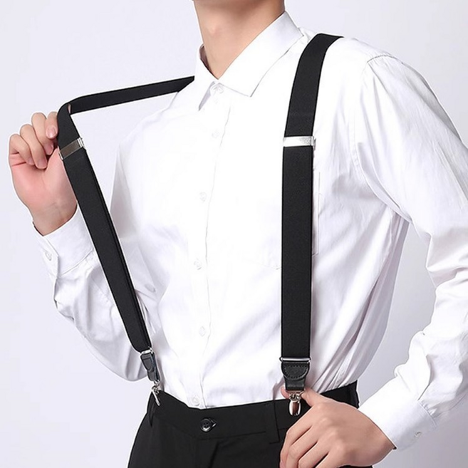 로멀리 남자 정장 멜빵 벨트