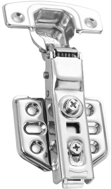 不鏽鋼鉸鍊 304不鏽鋼材質 液壓緩沖靜音設計, 1個, 鉸鍊2MM-中彎 (3分) 2入/包