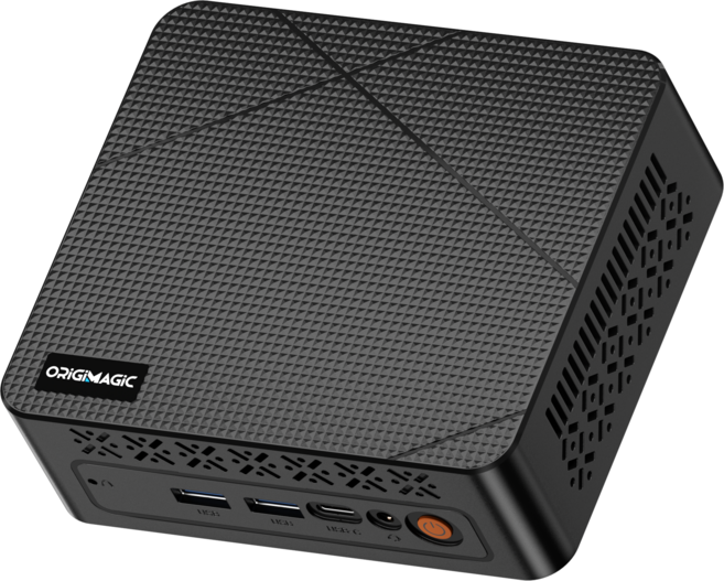 Origmagic 미니 PC C3 Core i3 5005U 미니 피씨 DDR3L M.2 SSD 듀얼 RJ45 LAN, WIN11 Pro, 512GB, 8GB, 블랙