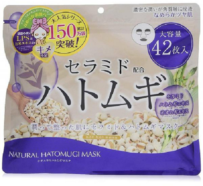 재팬걸스 내추럴 율무 마스크 42매입[페이스마스크], 단일, 1개, 42개입