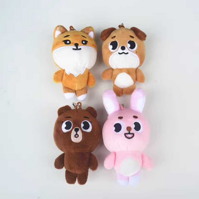 Day6 데이식스 굿즈 데니멀즈 제품 인형, 1. 핑크 키링 (10-19cm)