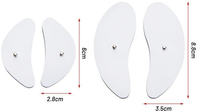 EMS 微電流 面部按摩器 V型臉 提升緊緻 臉部肌肉刺激器, 918眼貼-2對,英文