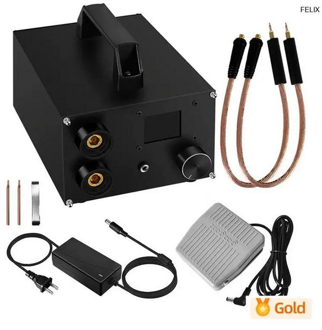 18650 배터리 스폿 용접기 250 기어 용접 듀얼 커패시터 에너지 저장 0 3mm 시트, 2) 220V, 1개