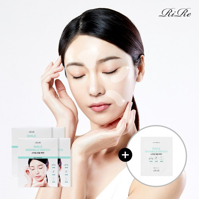 리르 스마일 주름패치 200매+체험분 증정/ 팔자주름 리프팅 패치 눈가 이마 패치 미간, 1개, 210개입