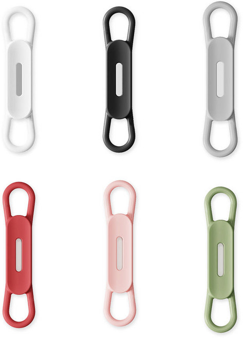 아이앤트 마그네틱 실리콘 자석 볼펜 홀더 클립 펜꽂이 사무실 책상 연필 냉장고, 5개, 레드