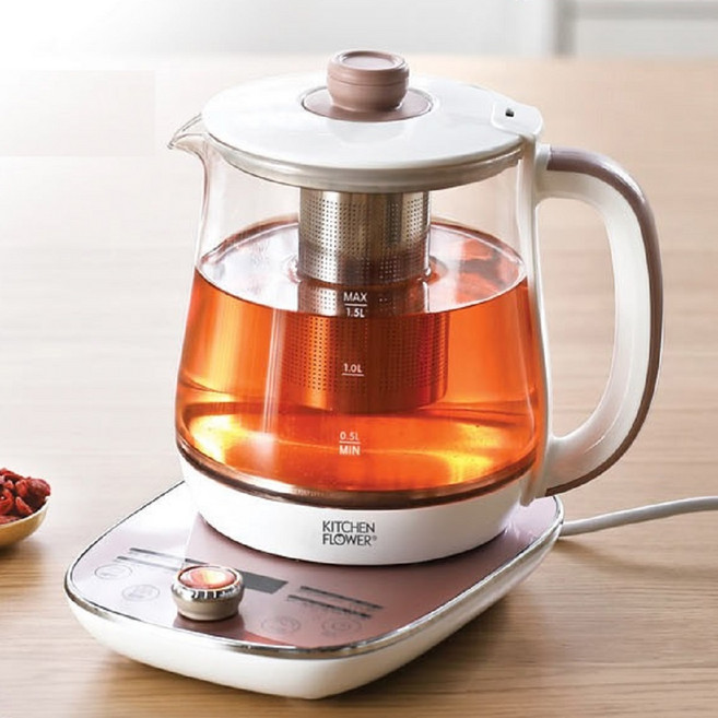 키친플라워 티포트 1.5L 약탕기 차탕기 KEK-TP1500BE, 1개