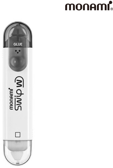 모나미 스윕 더블유 (SWIP W) 양면 수정+접착 수정테이프, 1개, 화이트