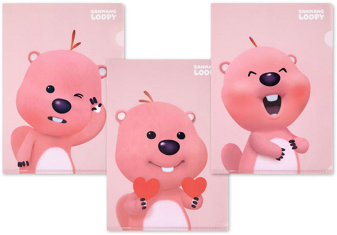 잔망루피 L홀더 3종 세트, 혼합색상, 1세트