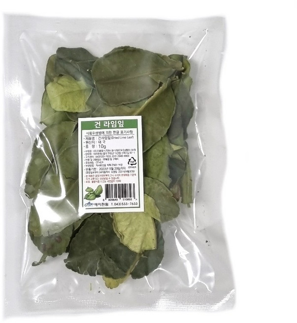 태국 건조 라임잎 건라임잎 10g Dried Lime Leaves 향신료, 1개