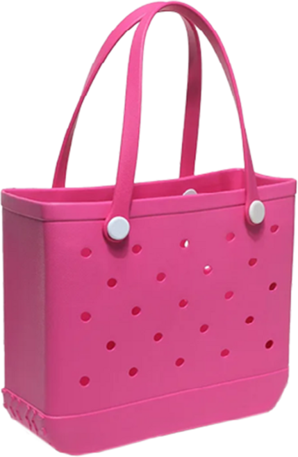 실리콘 목욕바구니 젤리백 아쿠아가방 수영가방, 핑크