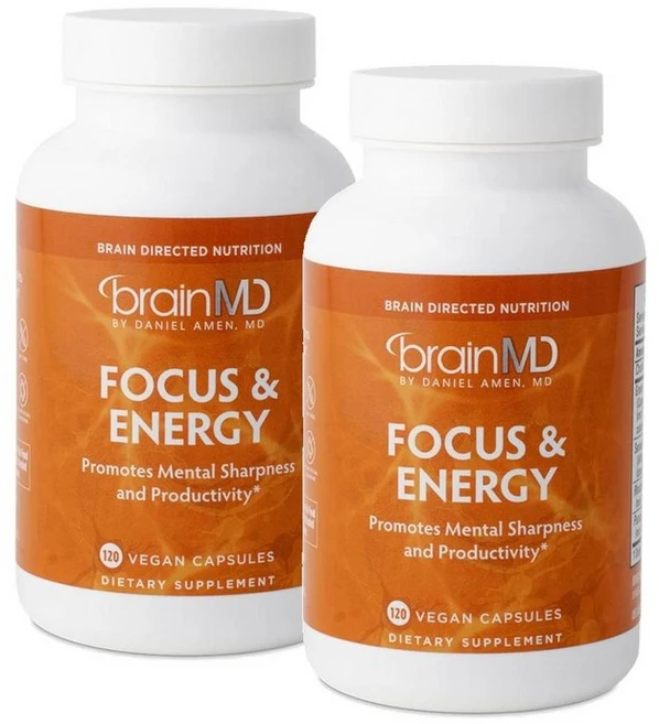 브레인엠디 포커스 앤 에너지 캡슐 BRAINMD Focus and Energy, 120 카운트(2개 팩), 2개, 120정 - 쿠팡