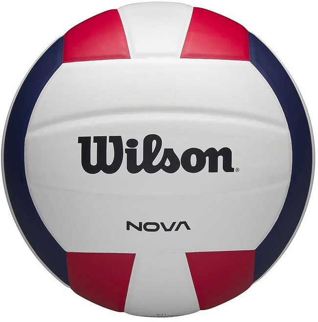 Wilson Nova 실내 게임 배구공 - 공식 사이즈 블랙 화이트, 레드/화이트/네이비, 1개