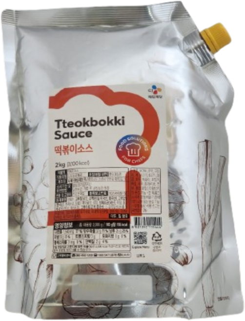 cj제일제당 떡볶이소스 2kg, 2개