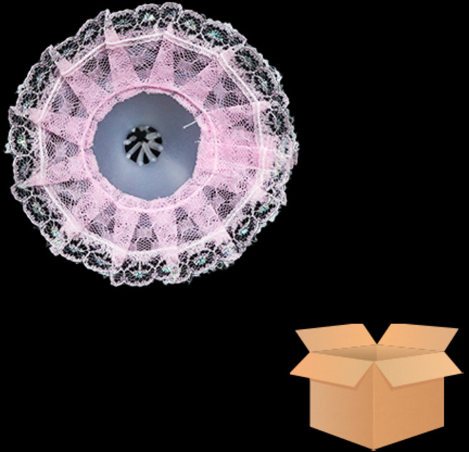 (재미스쿨) 부케받침 소형 10개입(1팩) 꽃다발 사탕부케만들기, 분홍