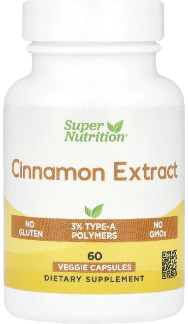슈퍼뉴트리션 시나몬 추출물 250mg Cinnamon Extract 베지캡슐 60정, SUP 업ER 슈퍼 NutritiON 온, 계피 추출물, 1개 - 쿠팡