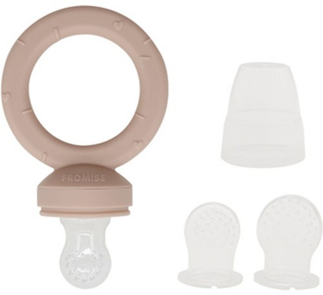 프로미스 도넛 실리콘 치발기 과즙망 세트, 치발기 + 링 + 과즙망 3종 + 캡, 프림로즈, 1세트