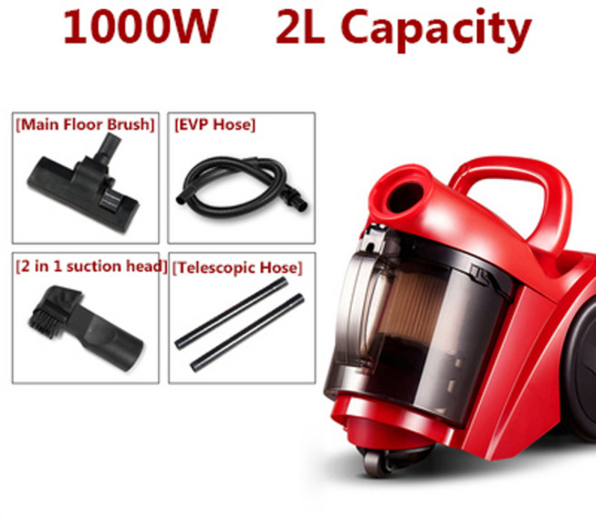 JIQI 다기능 핸드헬드 진공 청소기 흡입 기계 먼지 제거 기기 음소거 강력한 2L 컵 1000W, Normal model