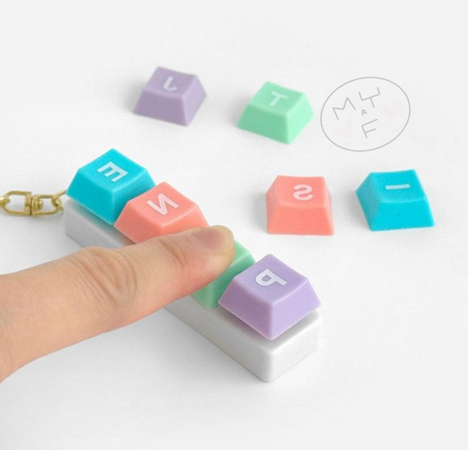 DofM MBTI 키캡 키링 만들기 단체선물 귀여운키홀더