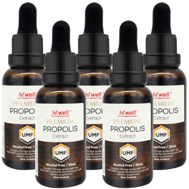 하이웰 프리미엄 프로폴리스 익스트렉트 추출액 30ml, 5개