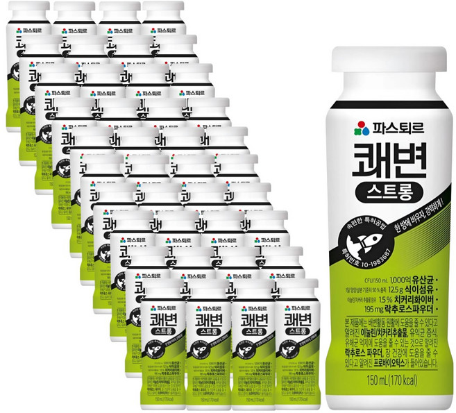 파스퇴르 쾌변요구르트 스트롱, 40개, 150ml