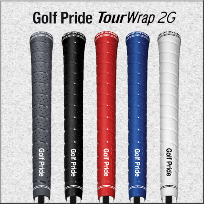 [골프프라이드] Tour Wrap 2G 골프 립 라운드 그립 4colors48g50g55g, 블랙