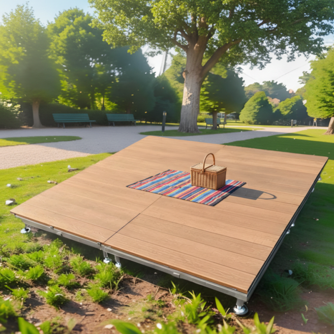 에버데크 조립식 평상 마루 야외 데크 맞춤제작, 티그브라운1세대