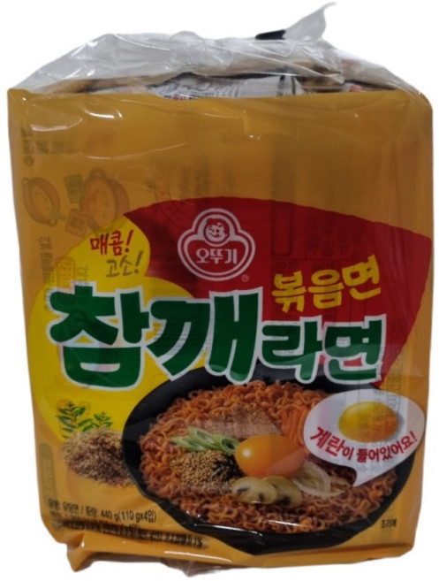 오뚜기 참깨라면 볶음면 봉지 110g, 16개