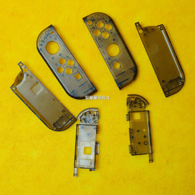 [188]닌텐도 스위치 조이콘 하우징 쉘 껍데기 교체용 수리용, 반투명 블랙, 1개