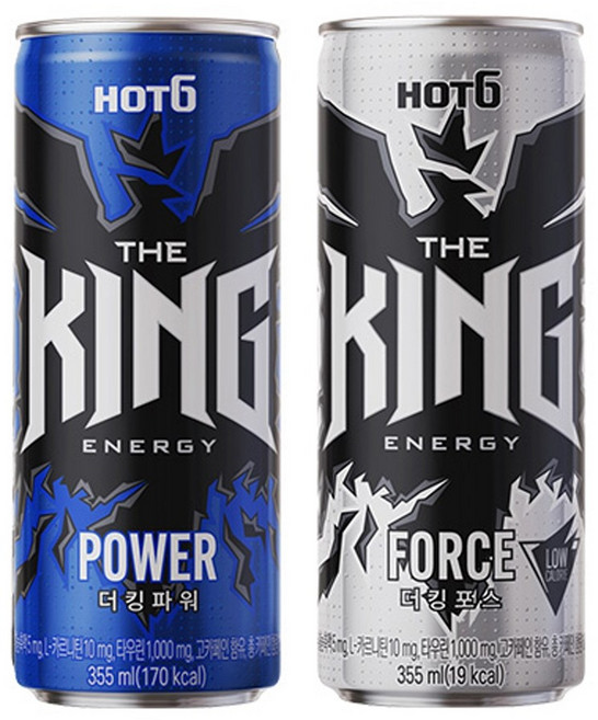 핫식스 더킹 355ml 파워 10캔+포스 10캔, 20캔