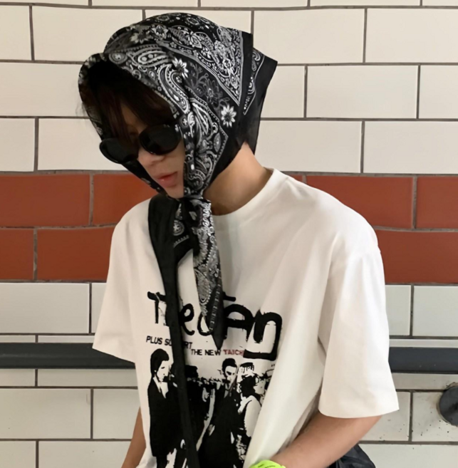 EHLIVE 부드러운 페이즐리 스카프 손수건 면 반다나 헤어두건 등산 러닝 운동회 데일리 빅사이즈 남자 여자 2026 봄