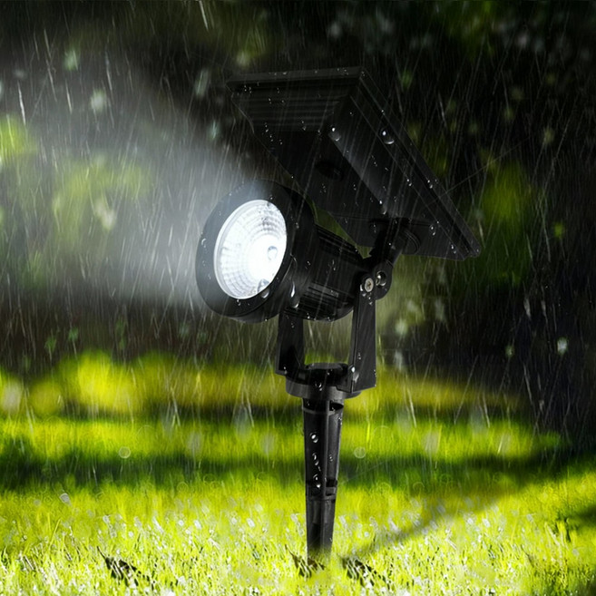 태양광 수목 투사등 태양열 야외 잔디 LED 정원 조명 전구 후드등 브릴리언트, 웜화이트