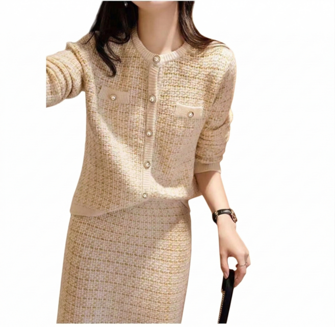 정장 트위드 자켓 니트 원피스 342