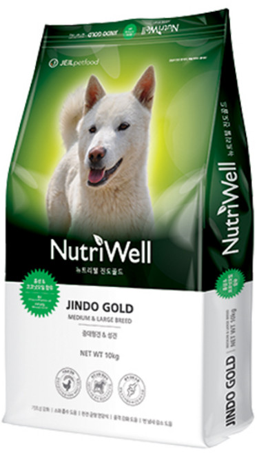 뉴트리웰 진도 골드 EP 반려견 사료, 10kg, 1개