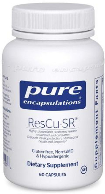 퓨어인캡슐레이션 ResCu-SR 60식물성캡슐 (글루텐프리 NON-GMO) 레스큐-SR 레스베라트롤 커큐민, 없음, 없음, 60정, 1개