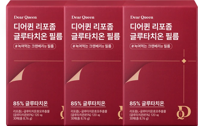 프롬바이오 디어퀸 리포좀 글루타치온 필름 식약청인증 밀크세라마이드 콜라겐 함유 HACCP, 30회분, 3박스 - 쿠팡