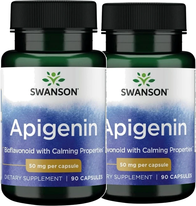 스완슨 아피제닌 바이오플라보노이드 50mg 90캡슐 2개, 2병, 90정 - 쿠팡