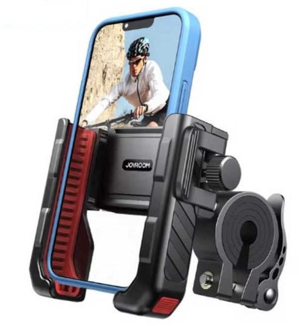 [티파스] 조이룸 프리미엄 자전거 오토바이 핸드폰 거치대 (MTB 싸이클 오토바이 퀵보드), 블랙, 1개