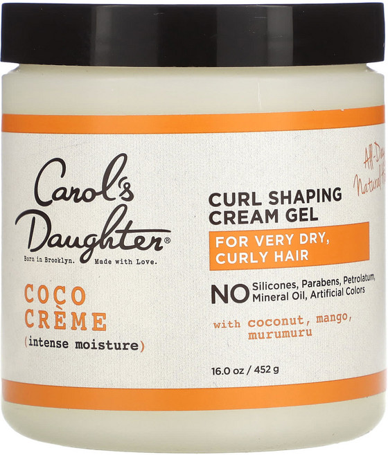 Carol's Daughter Coco 크림 인텐스 모이스처 컬 셰이핑 크림 젤 452g(16oz), CarolsDaughterCoco크림인텐스모이스처컬셰이, 452g, 1개