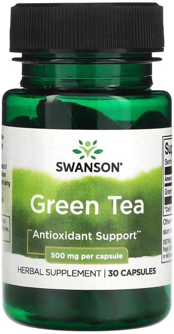 Swanson 녹차 500mg 캡슐 30정, 1개 - 쿠팡