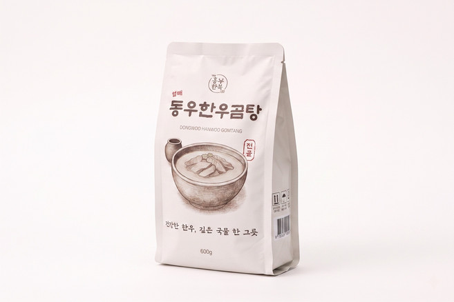 한우 곰탕 600g 10팩 / 20년 전통 월배 동우한우 정육점에서 직접 끓인 진한 사골국, 10개