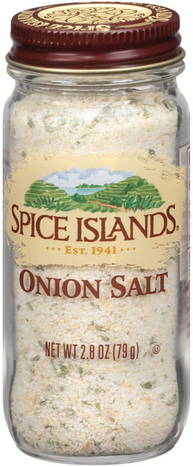 스파이스 아일랜드 양파 소금 79.4g Spice Islands Onion Salt 2.8 Ounce, 2.8온스(1팩), 1개
